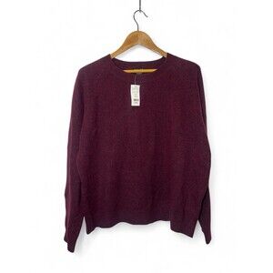 New York & Company Wool Blend Sweater Women's Size XL Red Crew Neck‎ Pullover